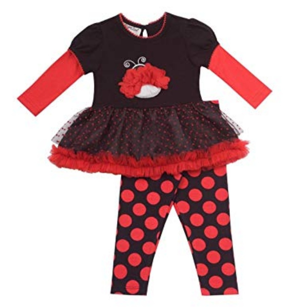 Rare‎ Editions Tutu Dress Legging Set Fall Outfit